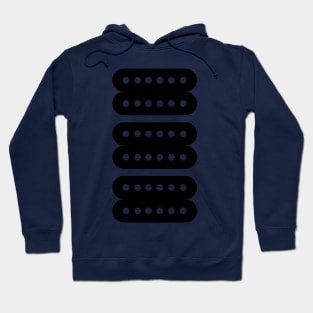 Les Paul Pickups - double black uncovered Hoodie